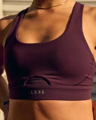 Fast-Track Sports Bra - Cherry Lacquer
