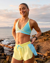 Breeze Stamina Sports Bra – Baltic Sea-Lemon