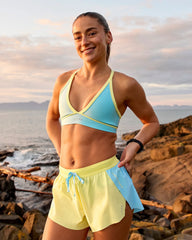 Breeze Stamina Sports Bra – Baltic Sea-Lemon