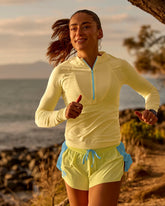 GG AeroFLX+ Long Sleeve Half Zip - Lemon-Baltic Sea