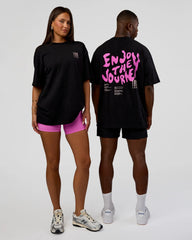 Black-Ultra Fuchsia