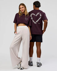 Midnight Plum-White