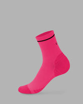 Fast Performance Quarter Socks - Ultra Pink-Black