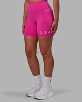 Fuchsia Pink-White