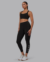 Rep Ultra High-Rise 7/8 Legging with Pockets - Pirate Black/White