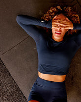 AeroFLX+ Seamless Long Sleeve Skimmer Tee - Future Navy/Future Navy