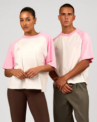 Off White-Pink Rose