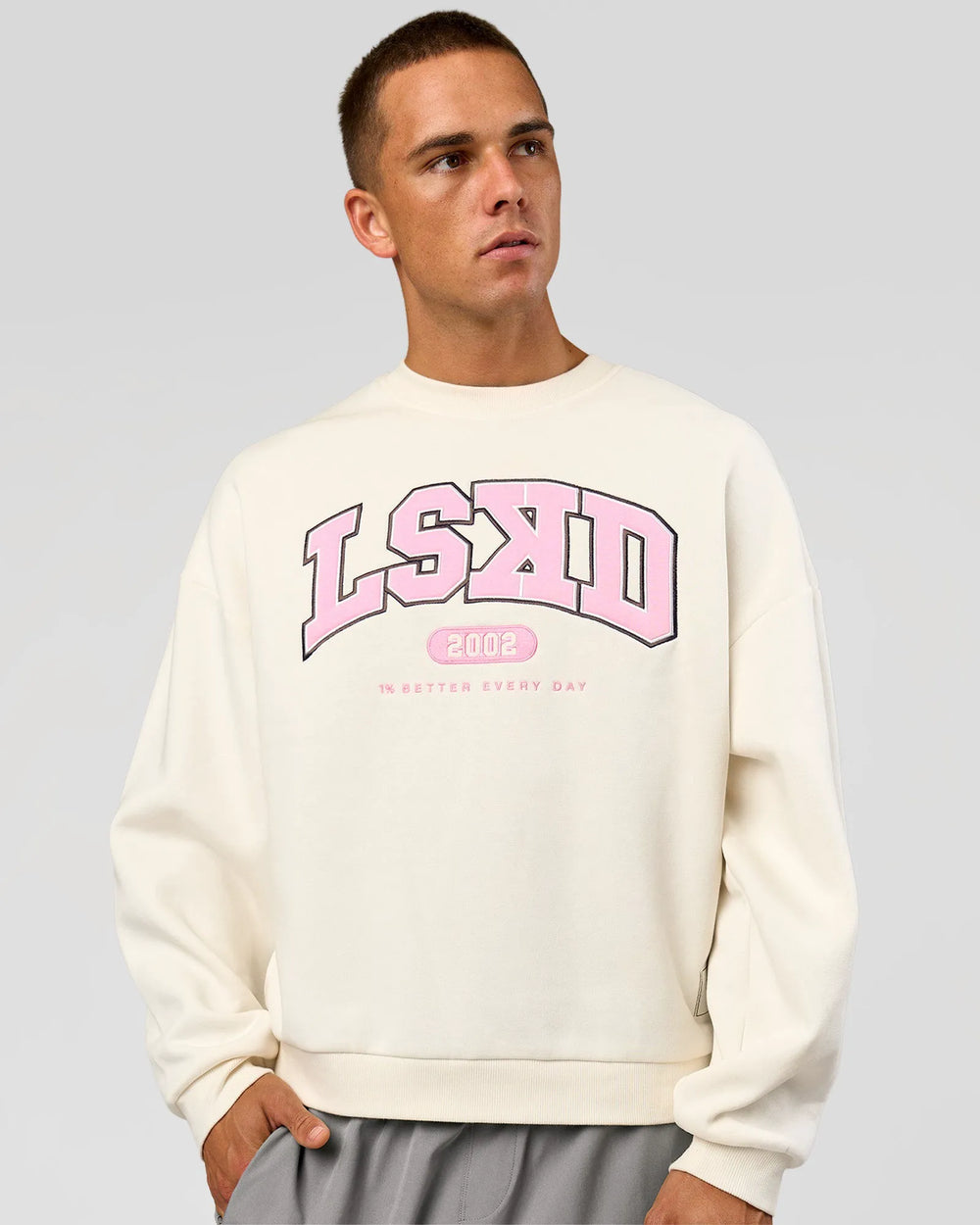 Off White-Pink Rose