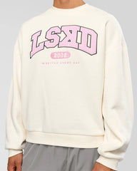 Off White-Pink Rose