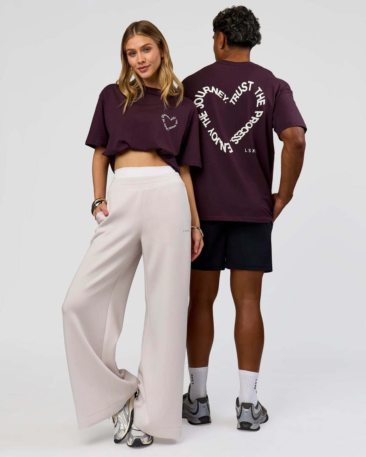 Midnight Plum-White