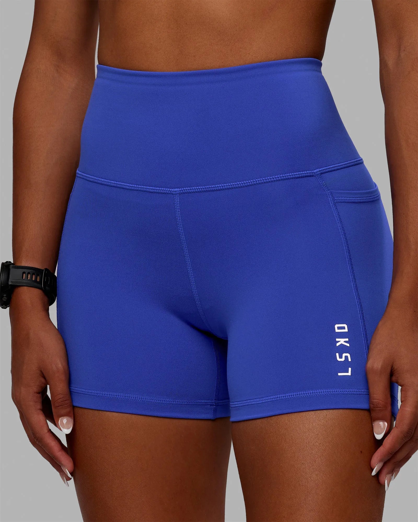 Flux Ultra High-Rise 4" Short with Pockets - Power Cobalt