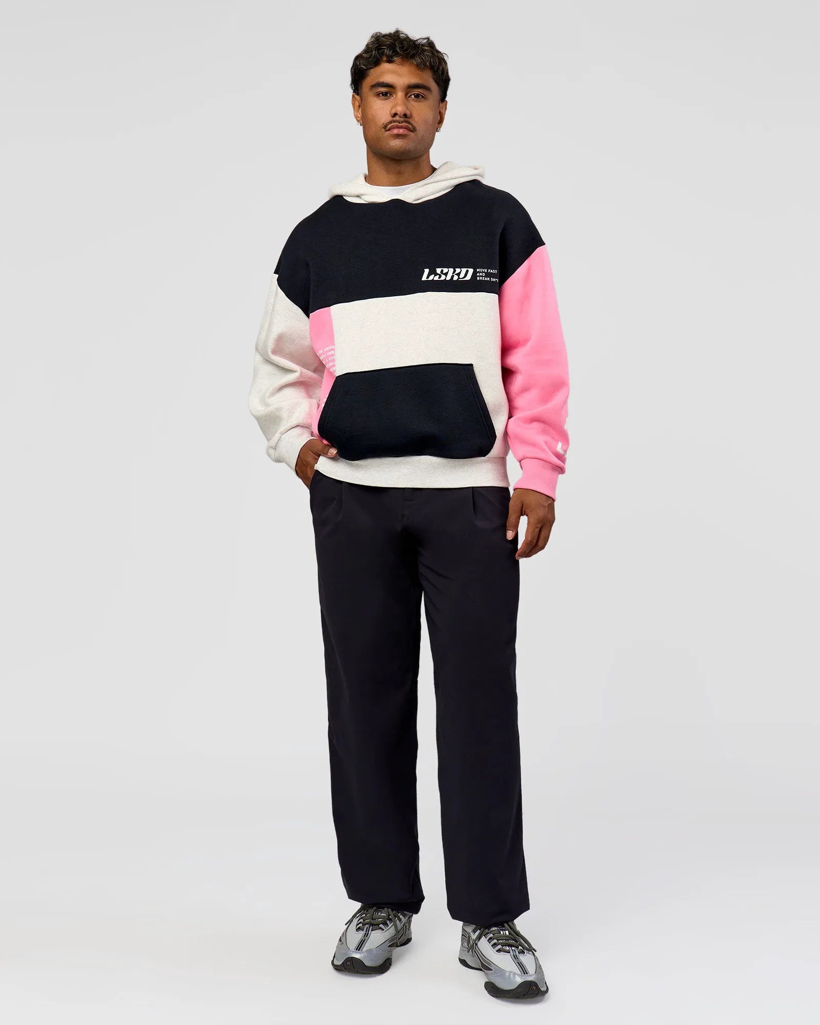 Caviar-Candy Pink-Grey Marl