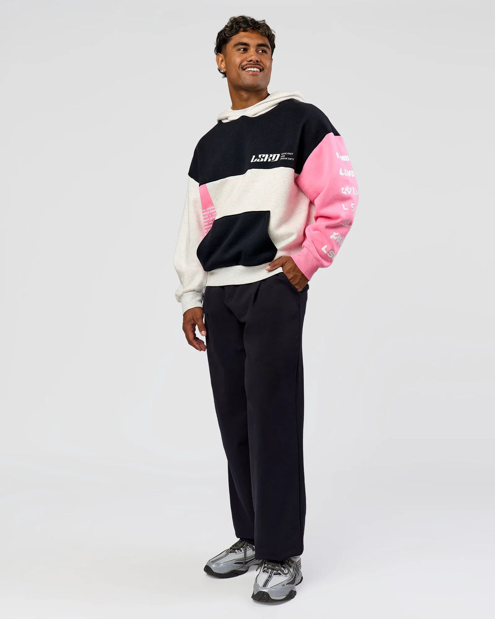 Caviar-Candy Pink-Grey Marl
