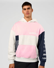 Grey Marl-Marshmallow-Navy