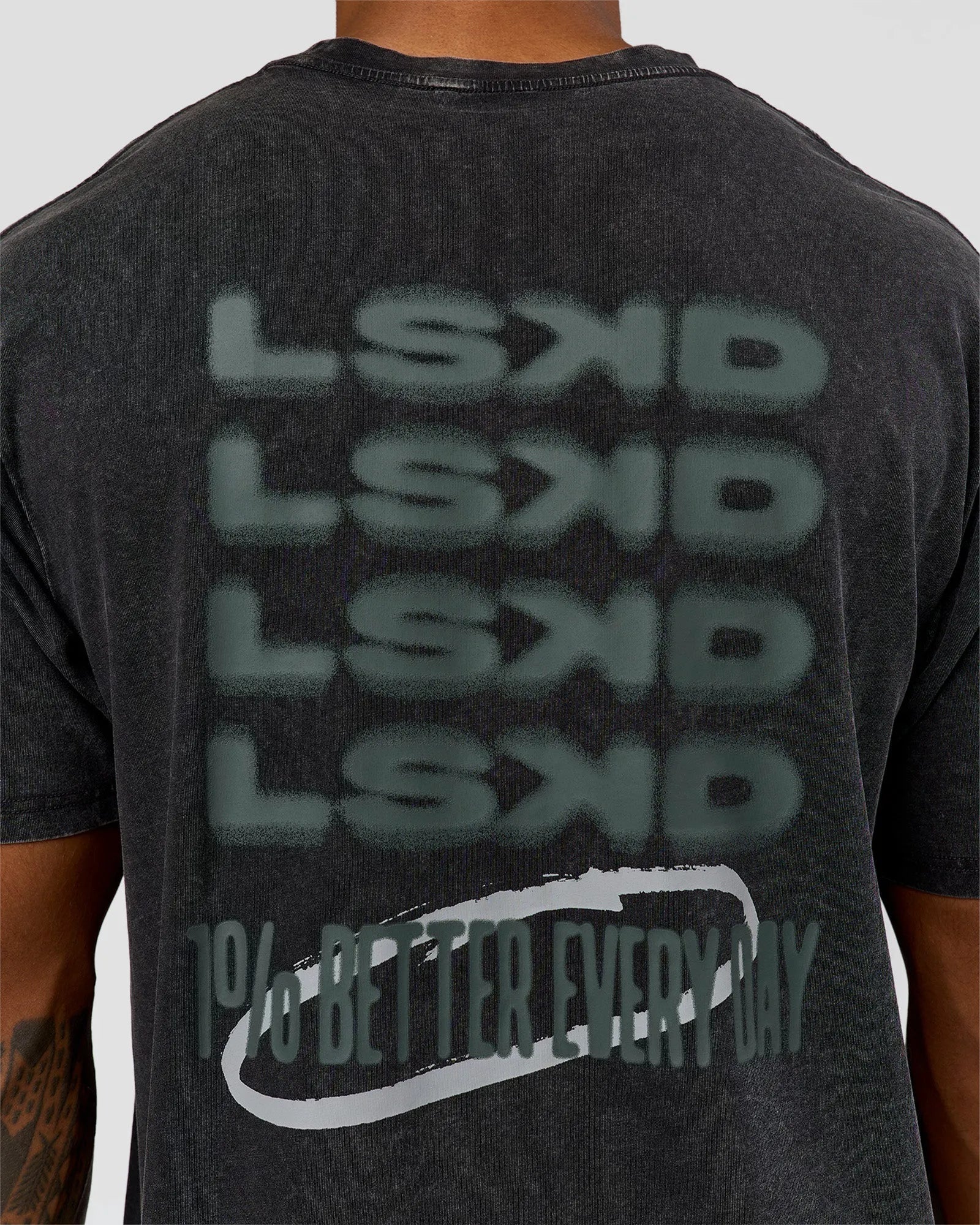 Black Washed-Carbon Green