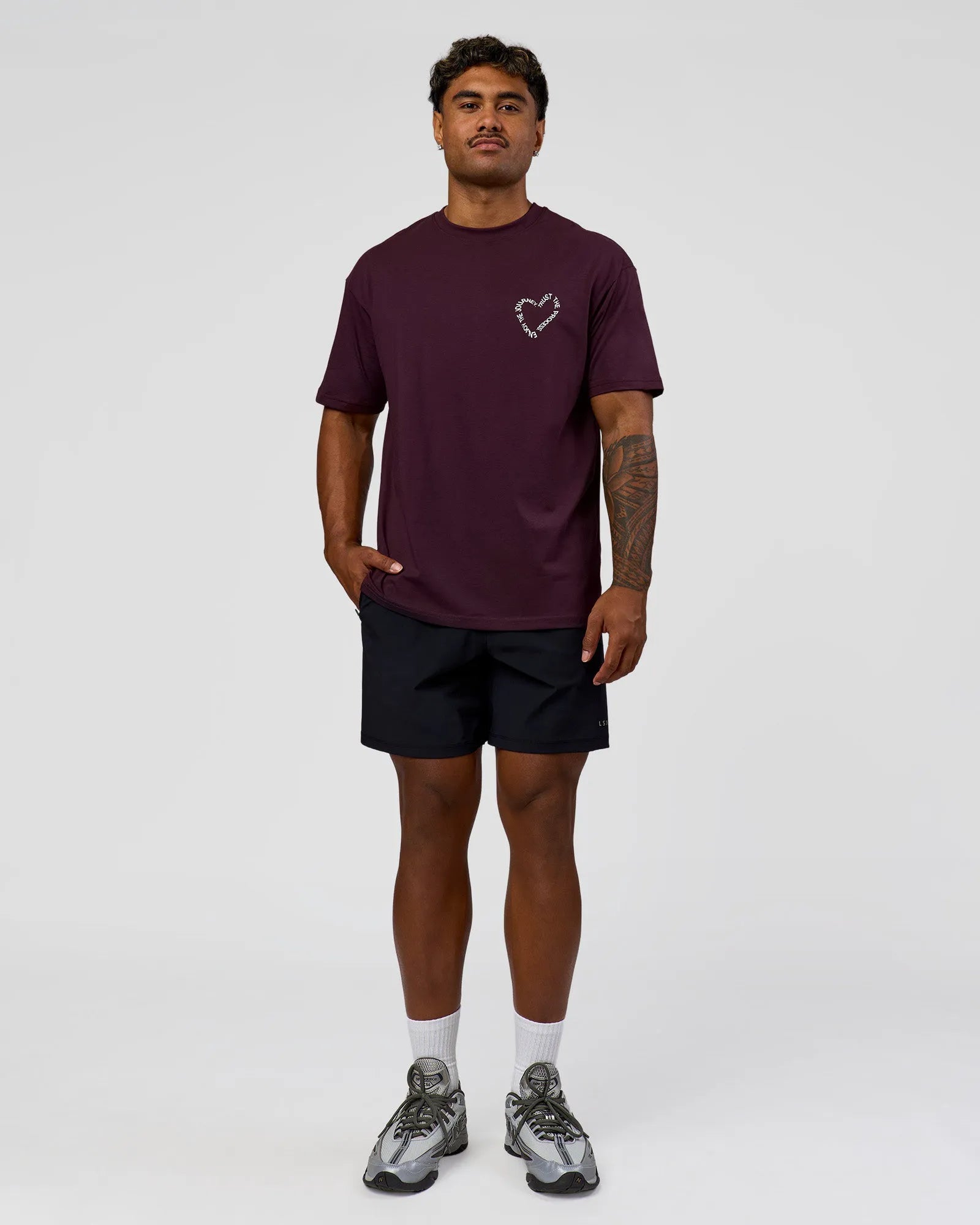 Midnight Plum-White