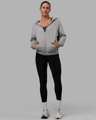 MVP Zip Through Hoodie - Light Grey Marl | Official Brand Store