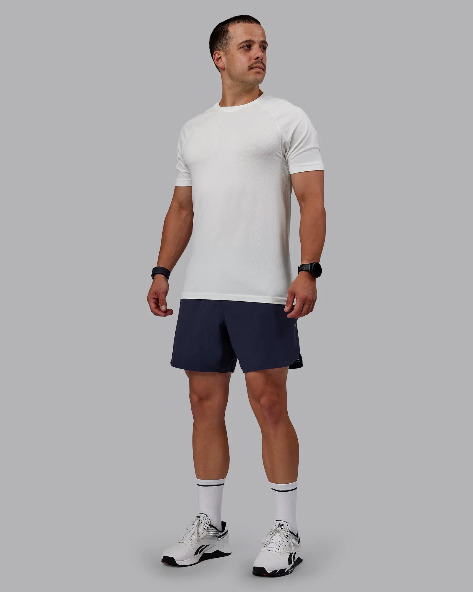 AeroFLX+ Seamless Tee - Off White/Off White Marl