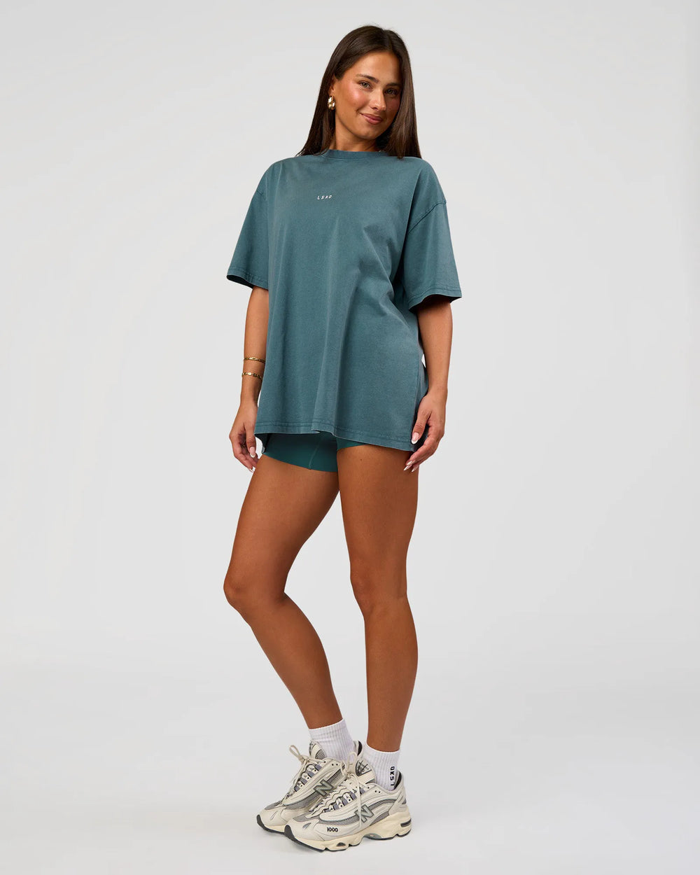 Transformative Teal Washed-White