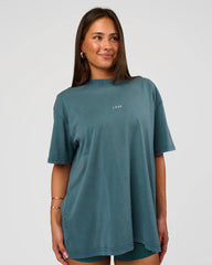 Transformative Teal Washed-White