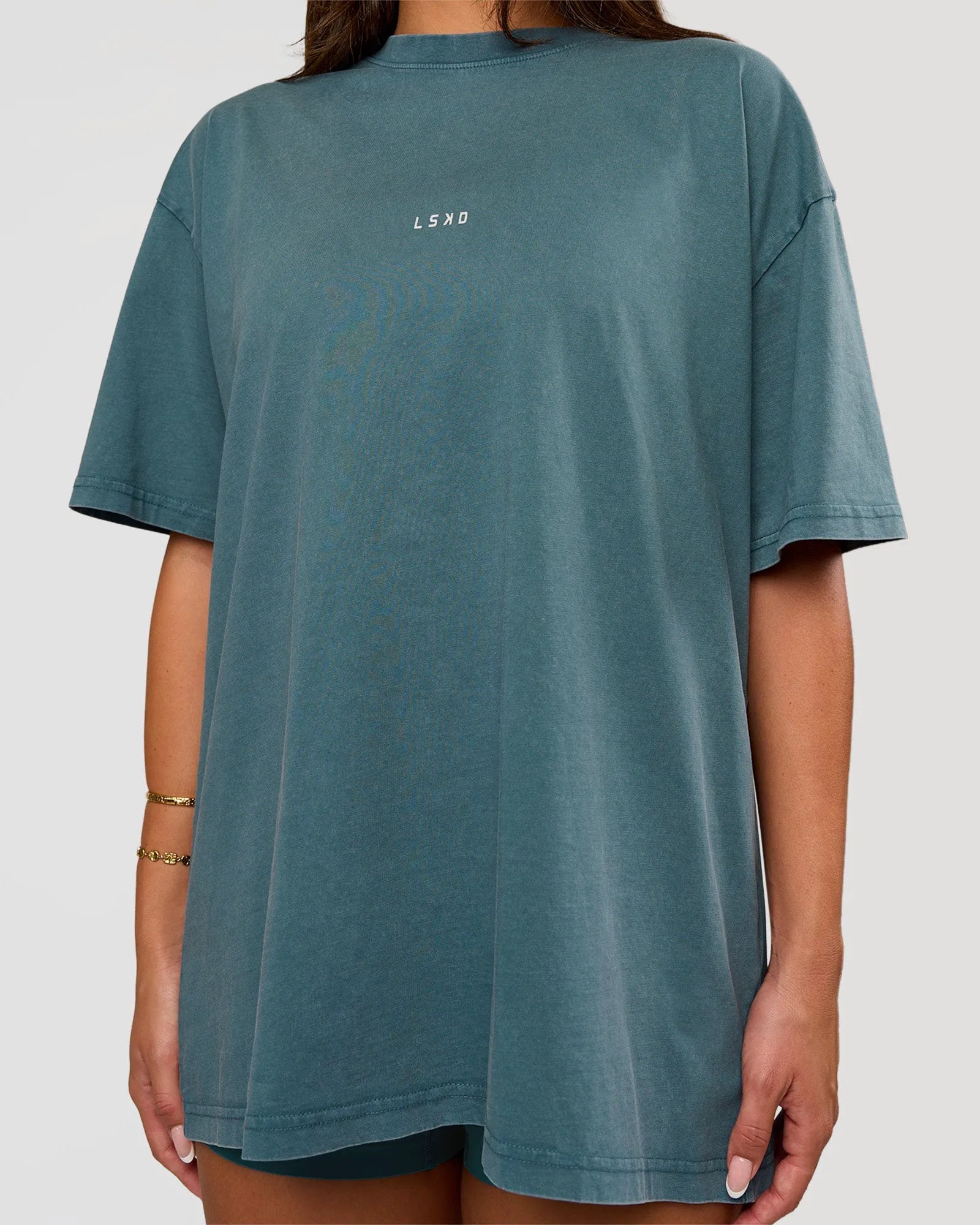 Transformative Teal Washed-White