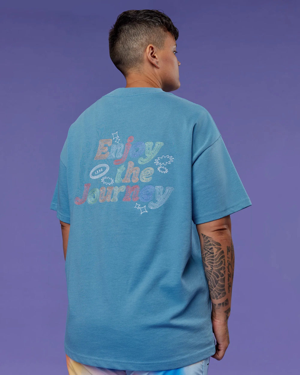 Azure Blue-Rainbow
