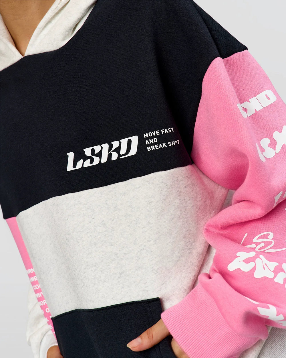 Caviar-Candy Pink-Grey Marl