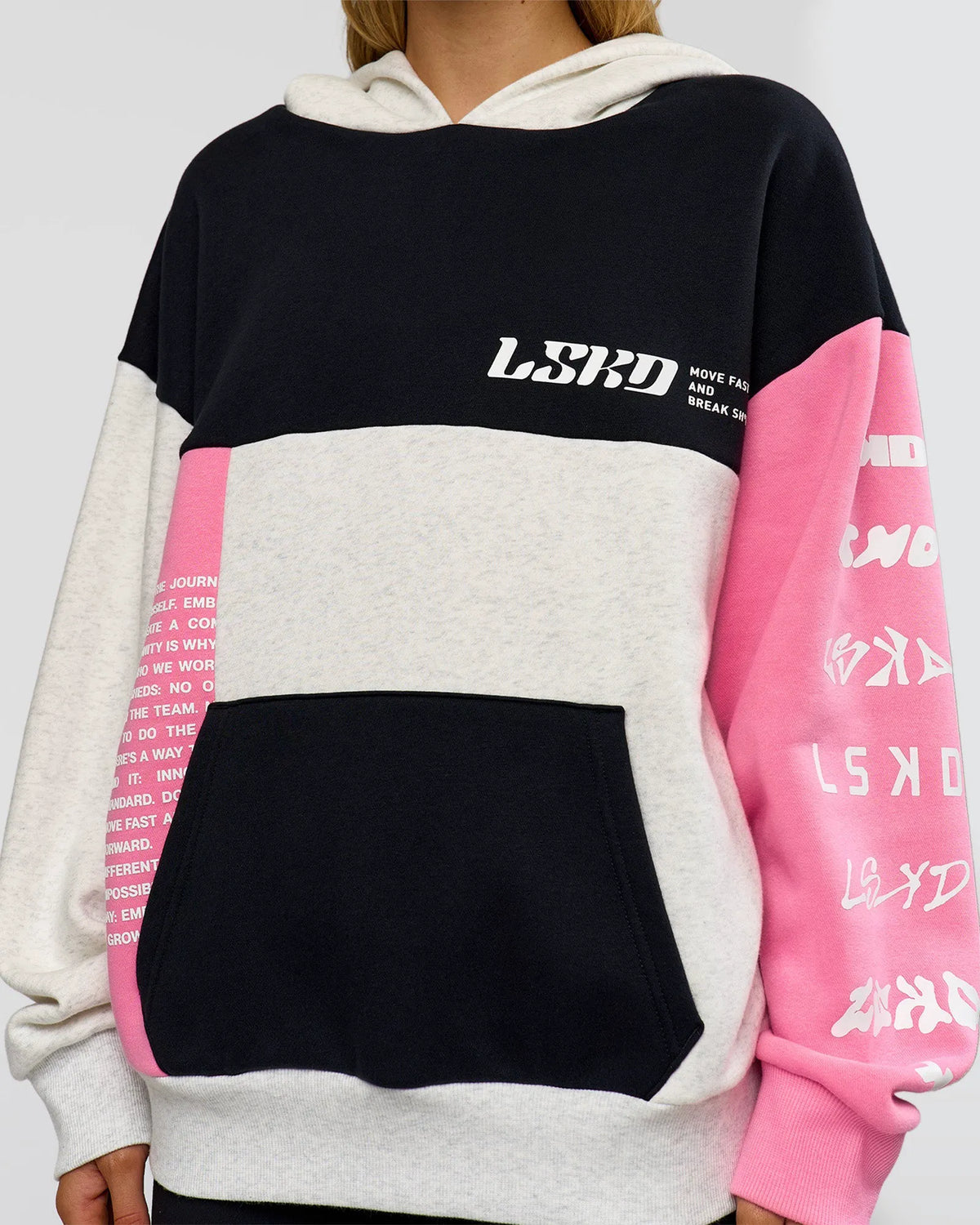 Caviar-Candy Pink-Grey Marl