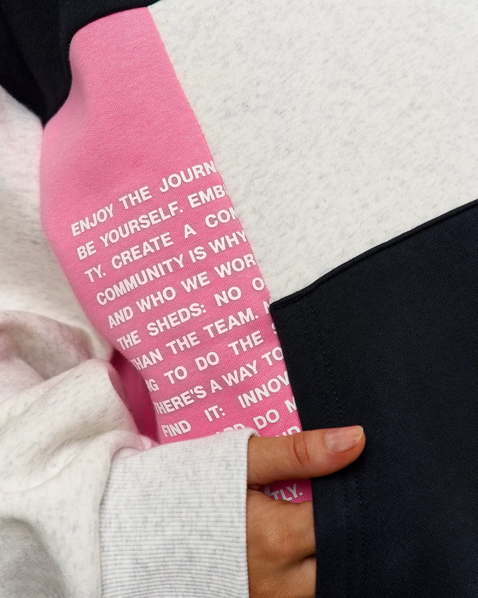 Caviar-Candy Pink-Grey Marl