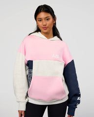 Grey Marl-Marshmallow-Navy