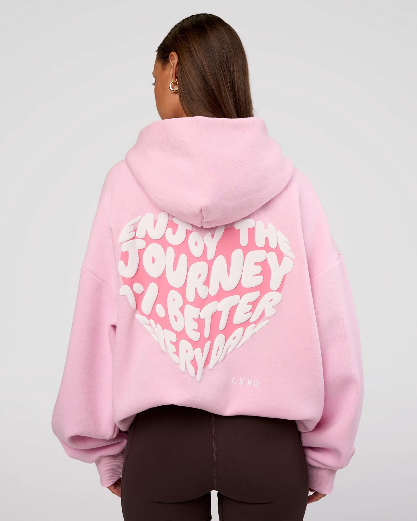 Love The Journey Unisex Oversized Hoodie - Marshmallow White