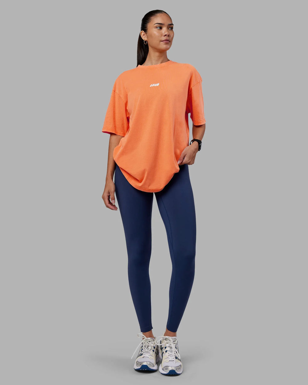 Vibrant Orange Washed-White