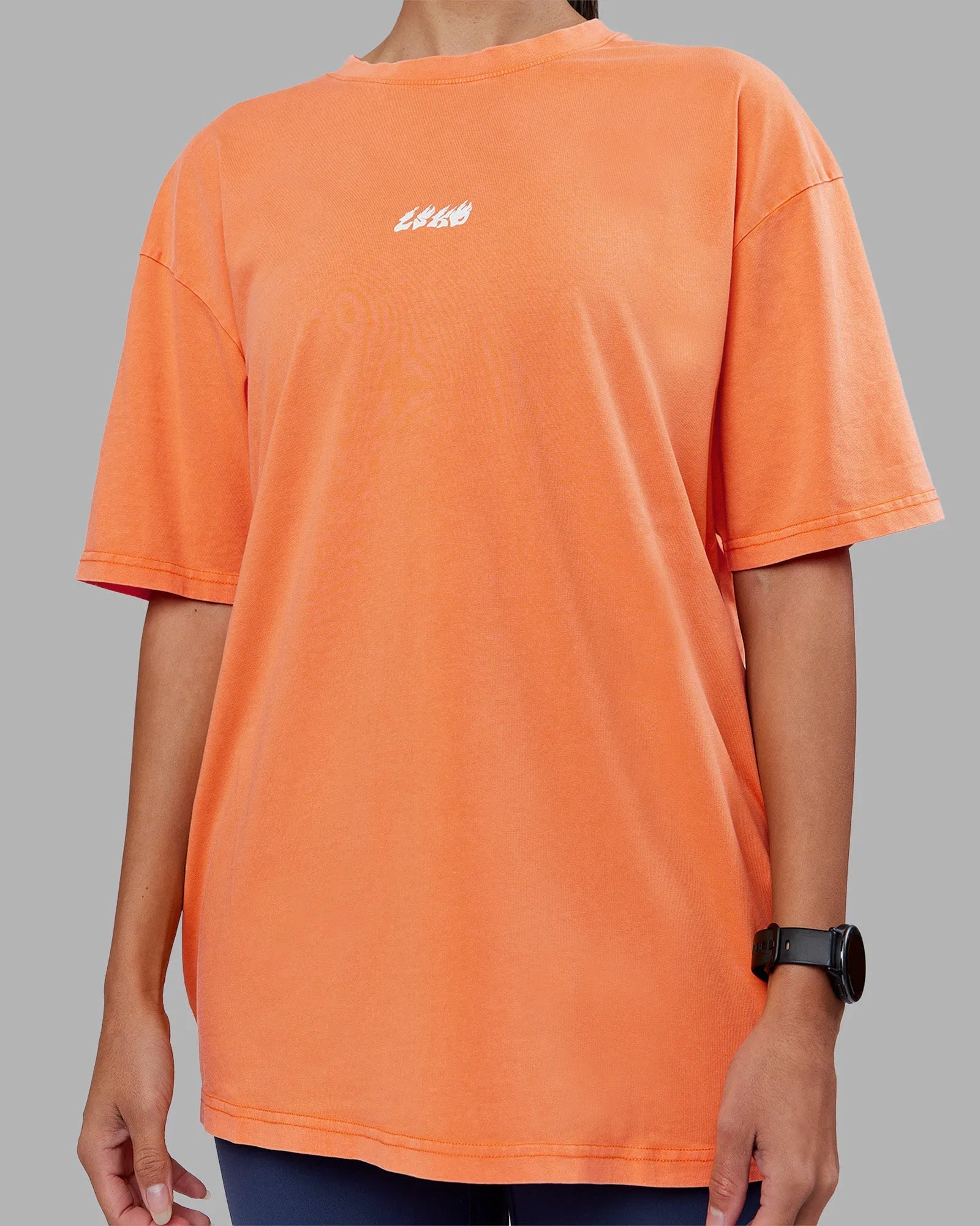 Vibrant Orange Washed-White