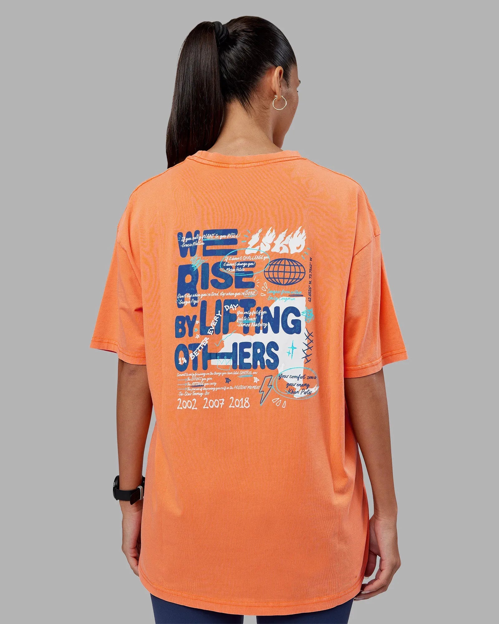 Vibrant Orange Washed-White