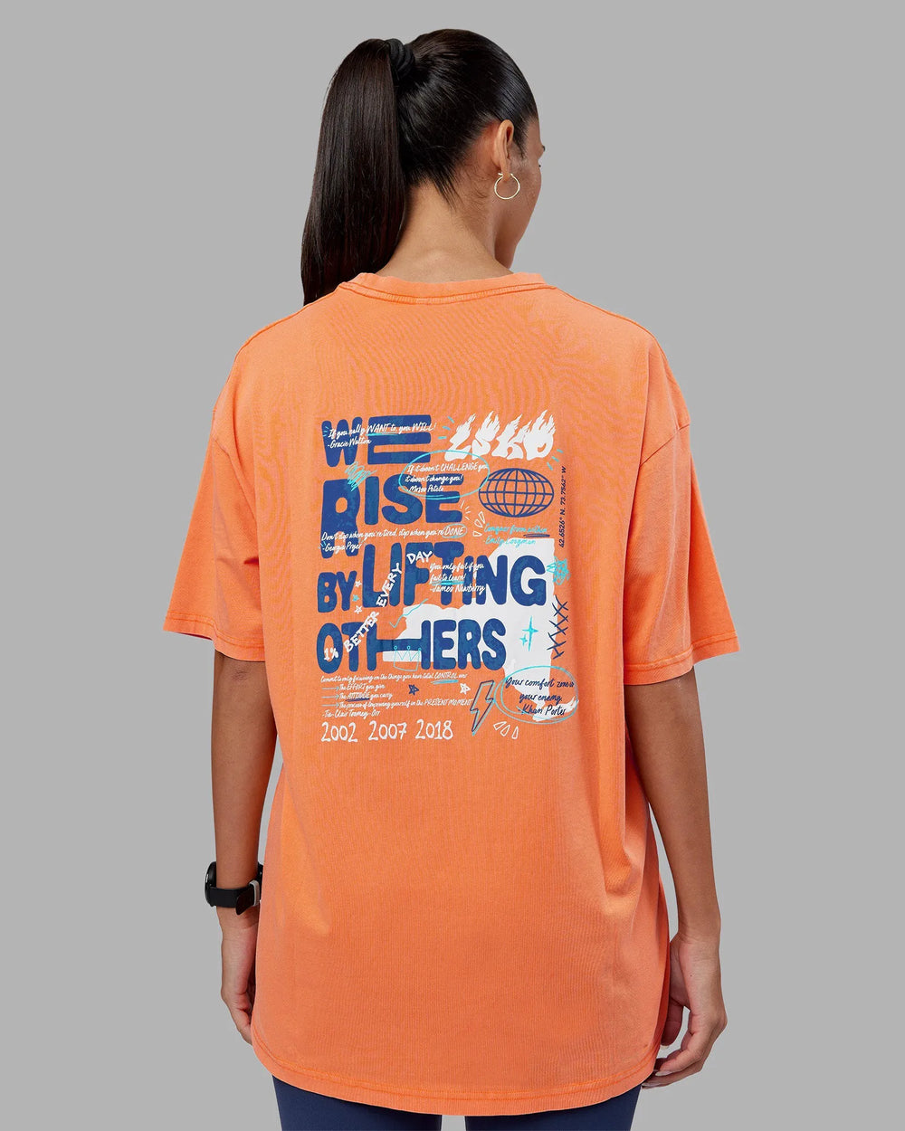 Vibrant Orange Washed-White