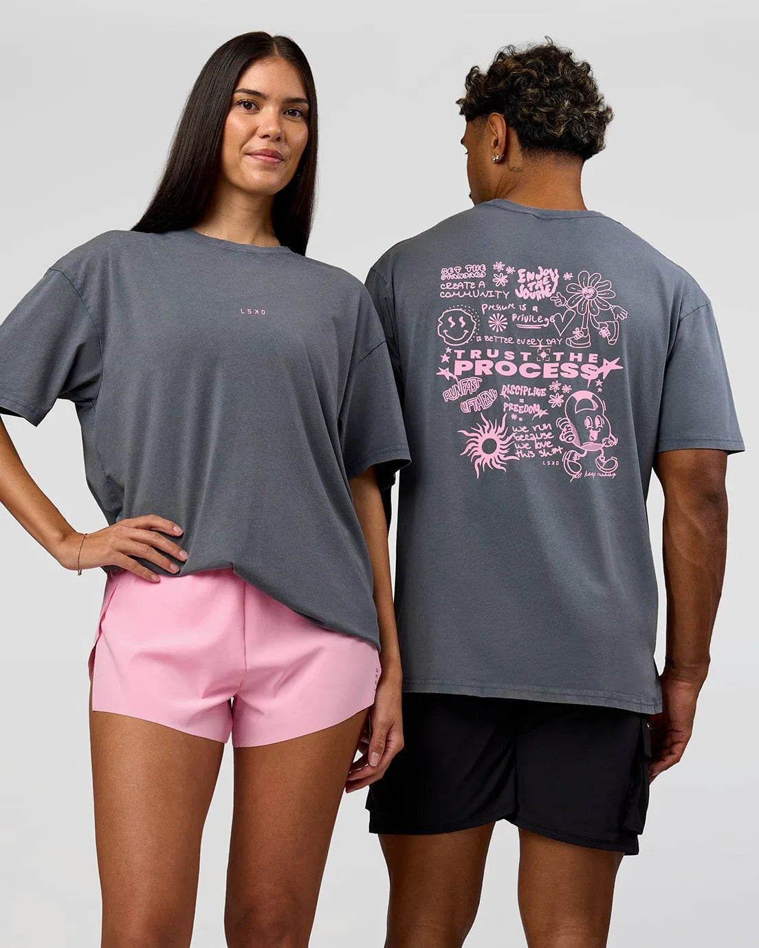 Dark Storm Washed-Pink Rose