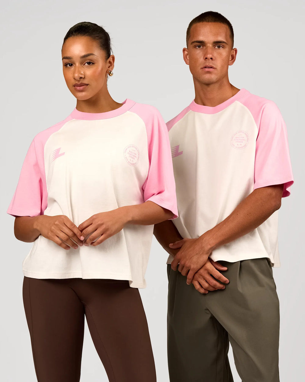 Off White-Pink Rose