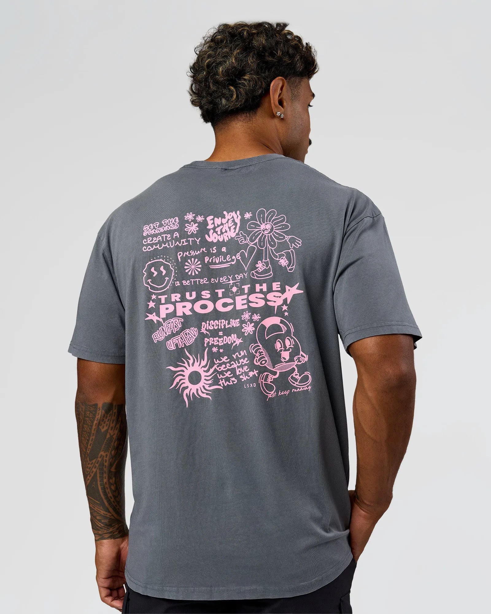 Dark Storm Washed-Pink Rose