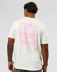Off White-Pink Rose
