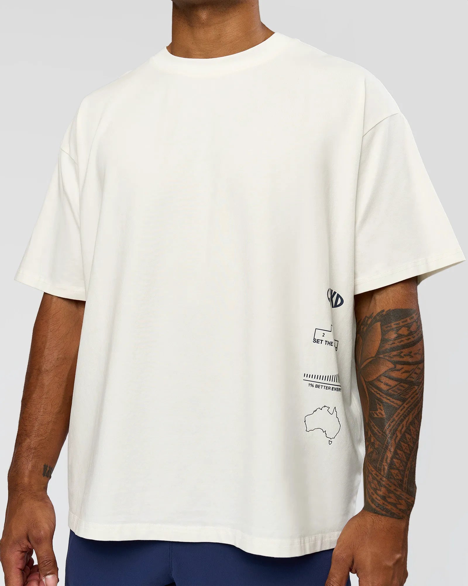 Off White Washed-Scarlet