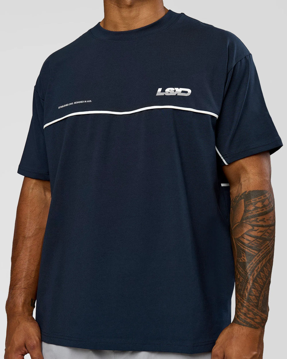 Midnight Navy-White