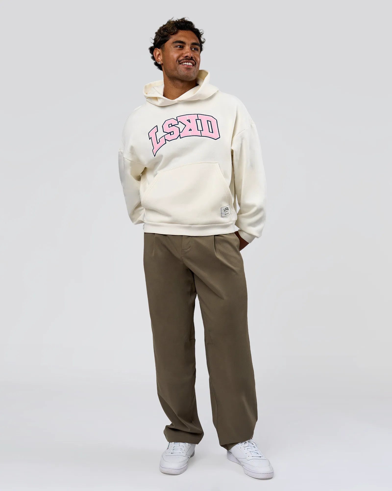 Off White-Pink Rose