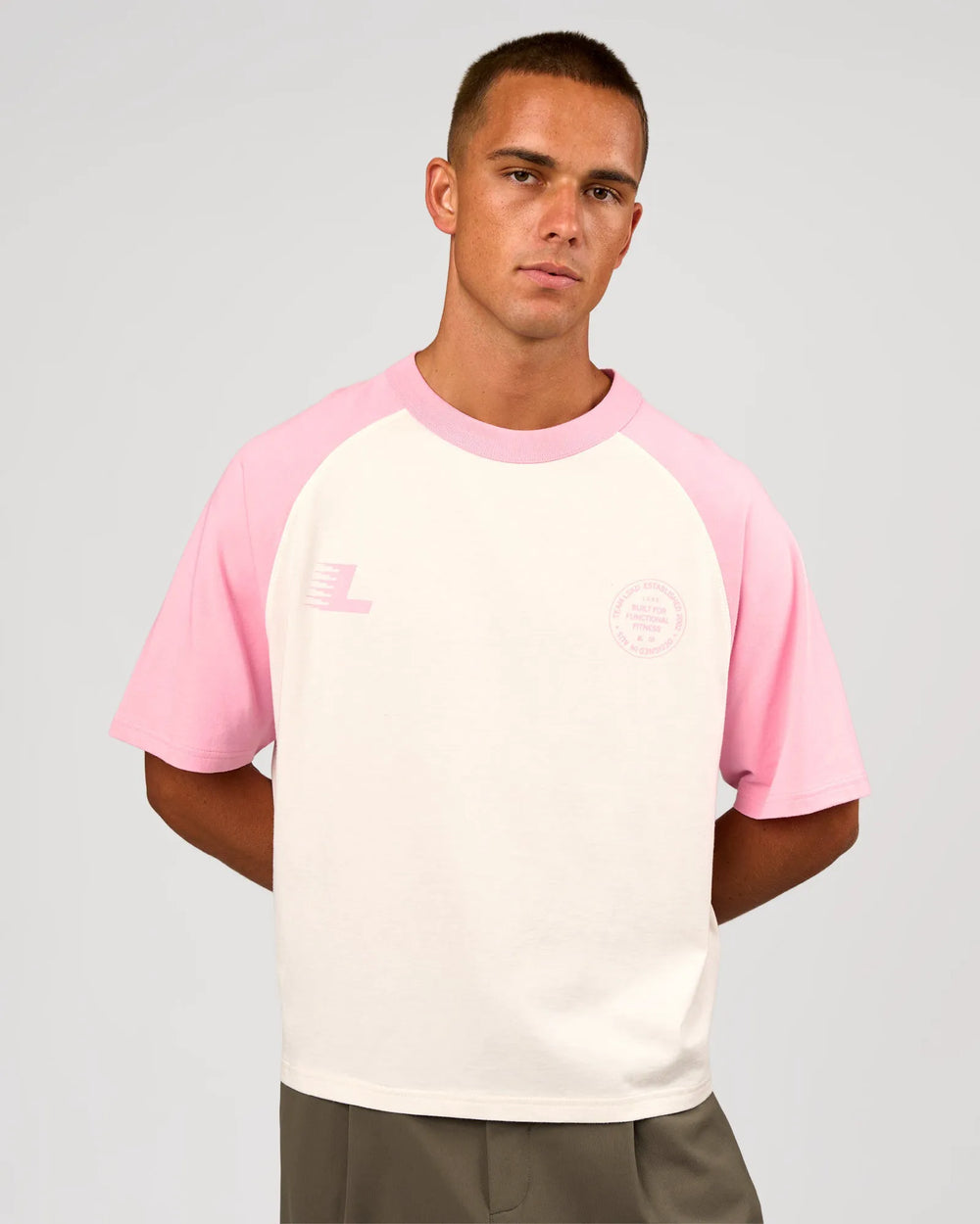 Off White-Pink Rose