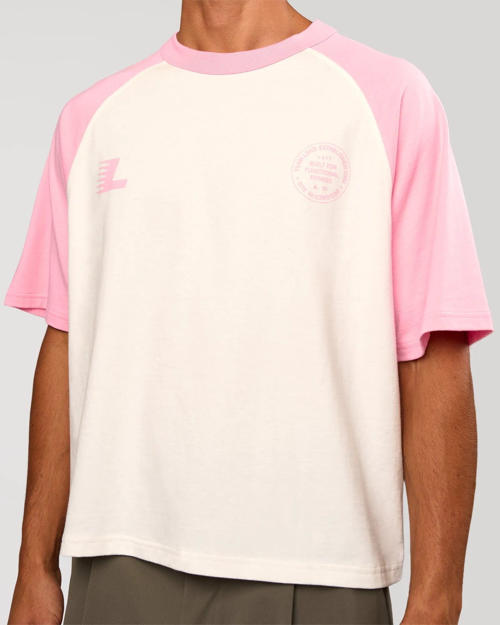 Off White-Pink Rose
