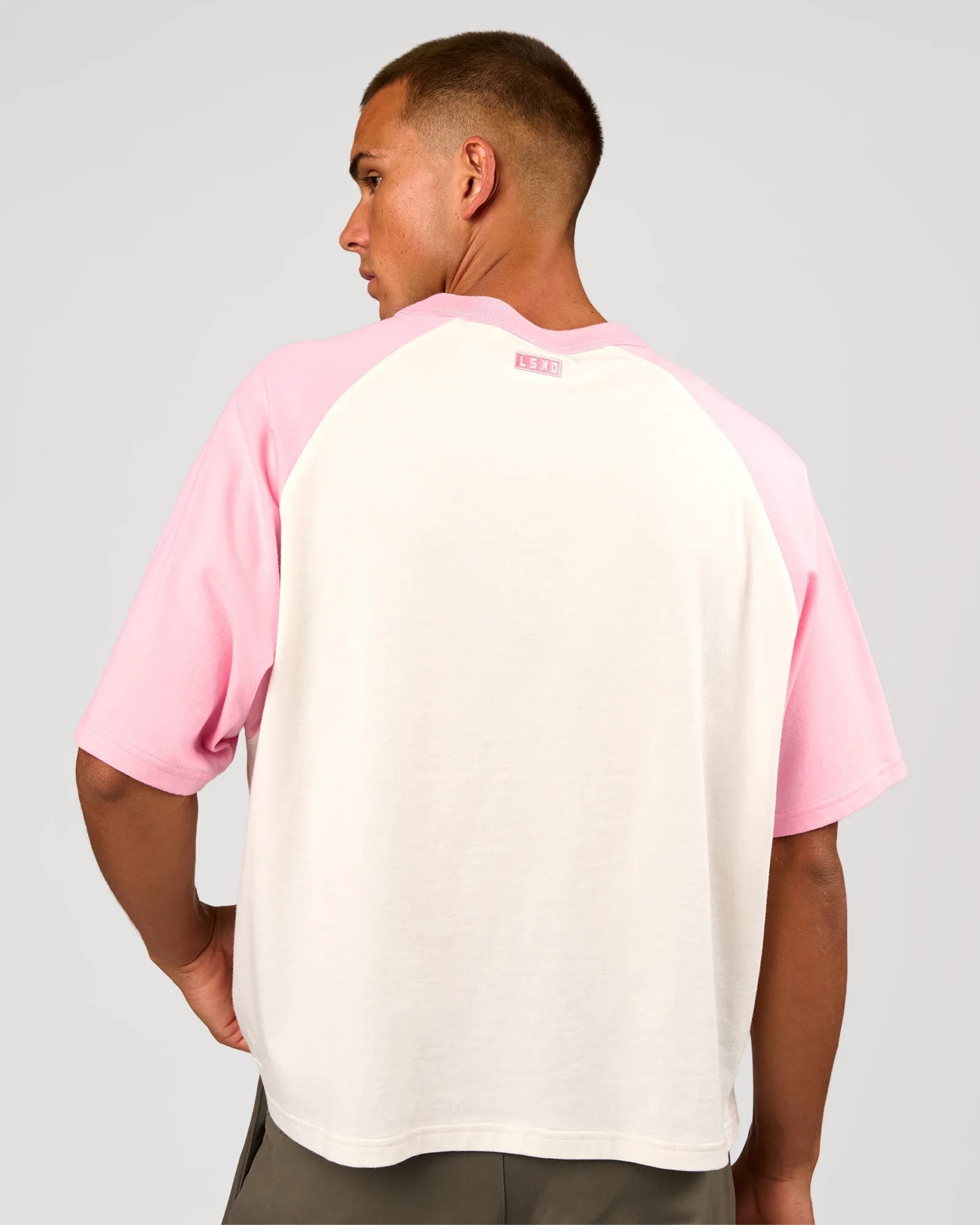 Off White-Pink Rose