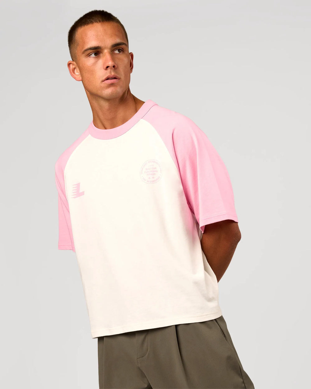 Off White-Pink Rose