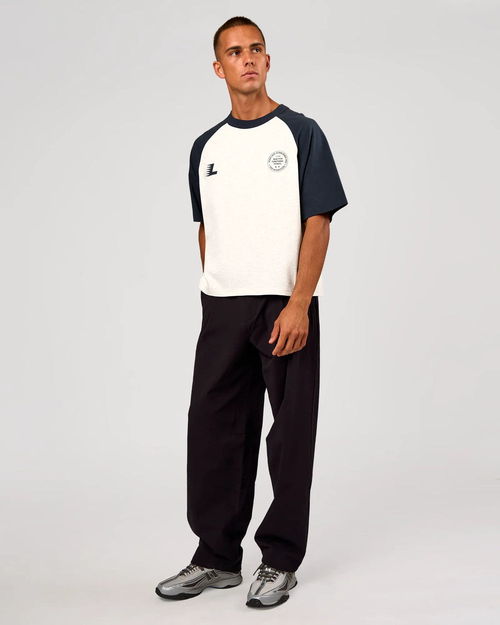 Silver Marl-Midnight Navy