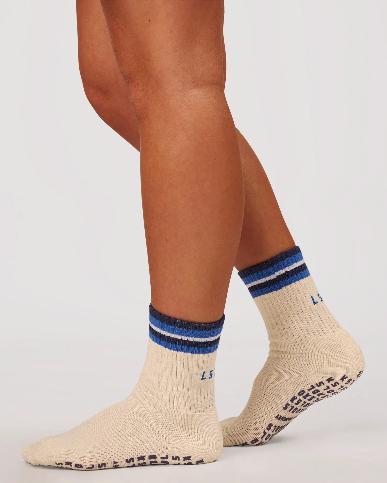 Revitalise Pilates Grip Sock 2.0 - Off White-Nightshadow