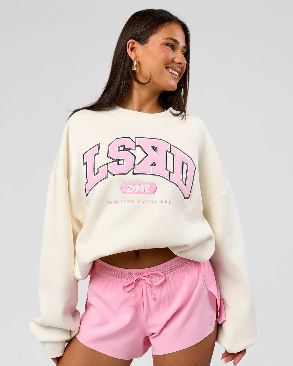 Off White-Pink Rose