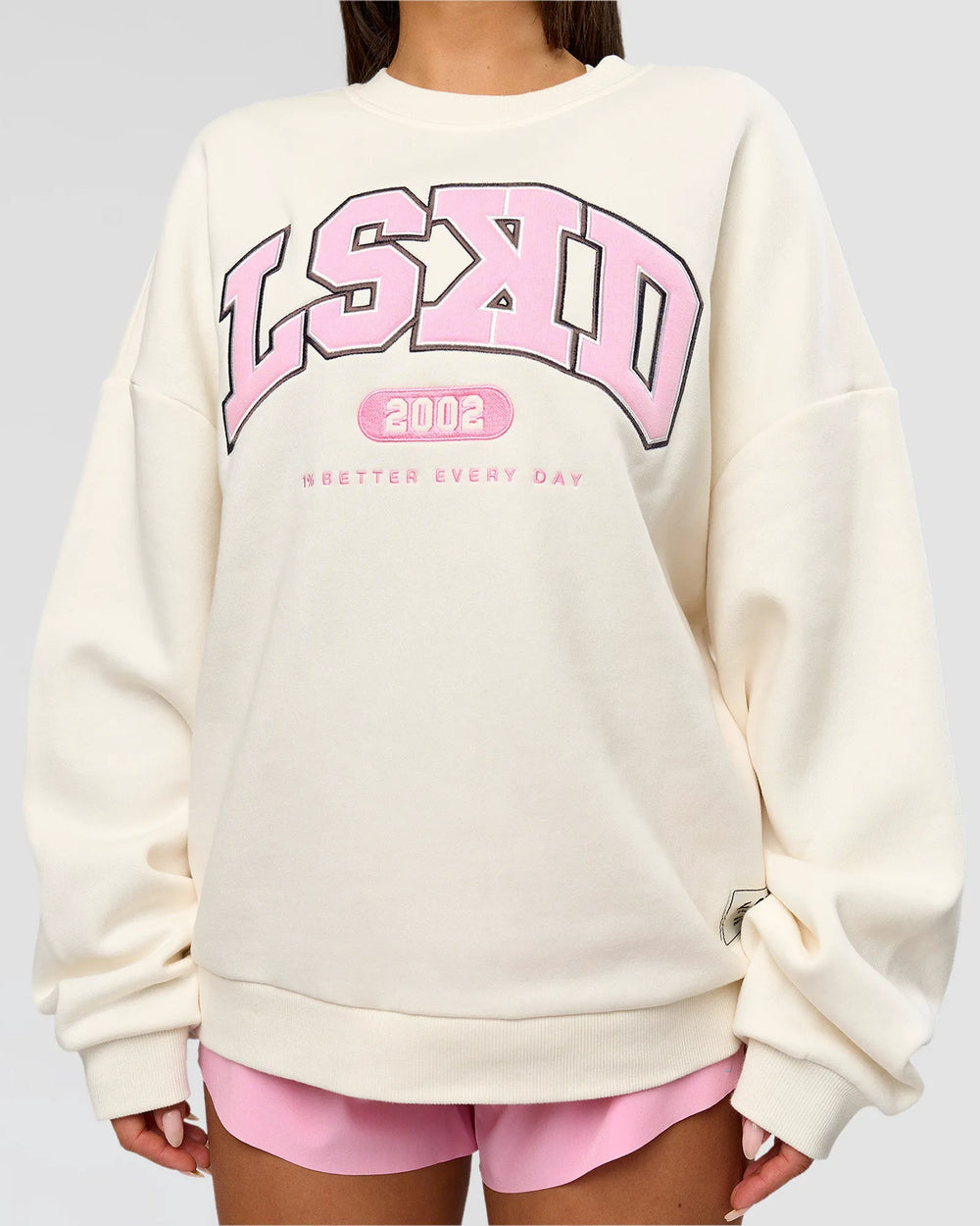 Off White-Pink Rose
